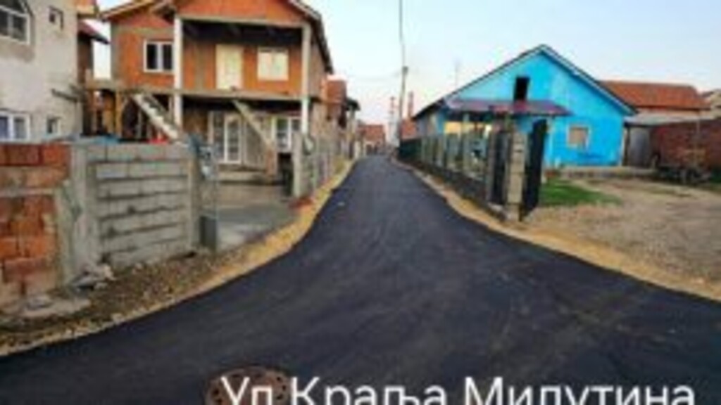 NASTAVLJA SE UREĐENJE PUTNE INFRASTRUKTURE: ASFALTIRANA ULICA KRALJA MILUTINA NA KANALU