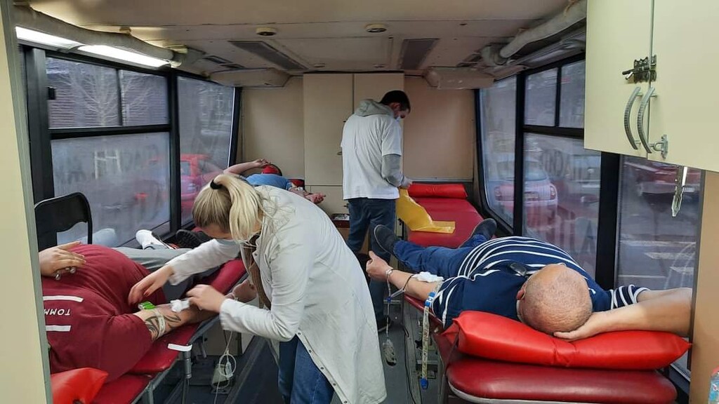 Akcija dobrovoljnog davanja krvi u Požarevcu i Kostolcu