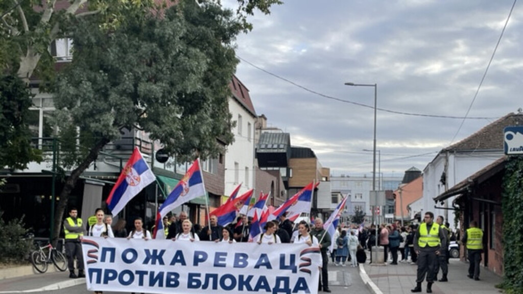 Pristalice SNS šetale protiv blokada (FOTO/VIDEO)
