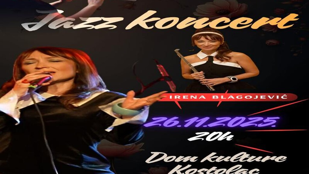 Džez koncert „Irena Blagojević kvartet“ u Kostolcu