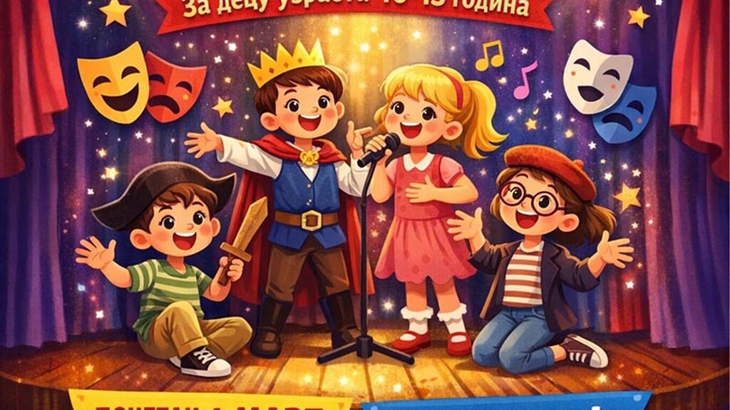 U Kostolcu počinje besplatna radionica glume za decu