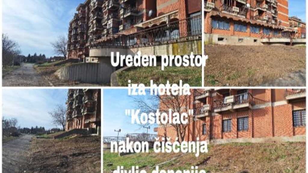 Na prostoru iza hotela „Kostolac“ očišćena divlja deponija