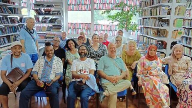 Izložba slika i otvaranje Međunarodne likovne kolonije LU Kevro u Biblioteci u Kostolcu