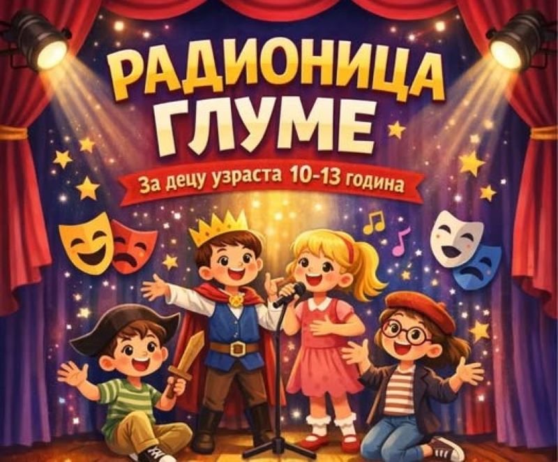 U Kostolcu počinje besplatna radionica glume za decu