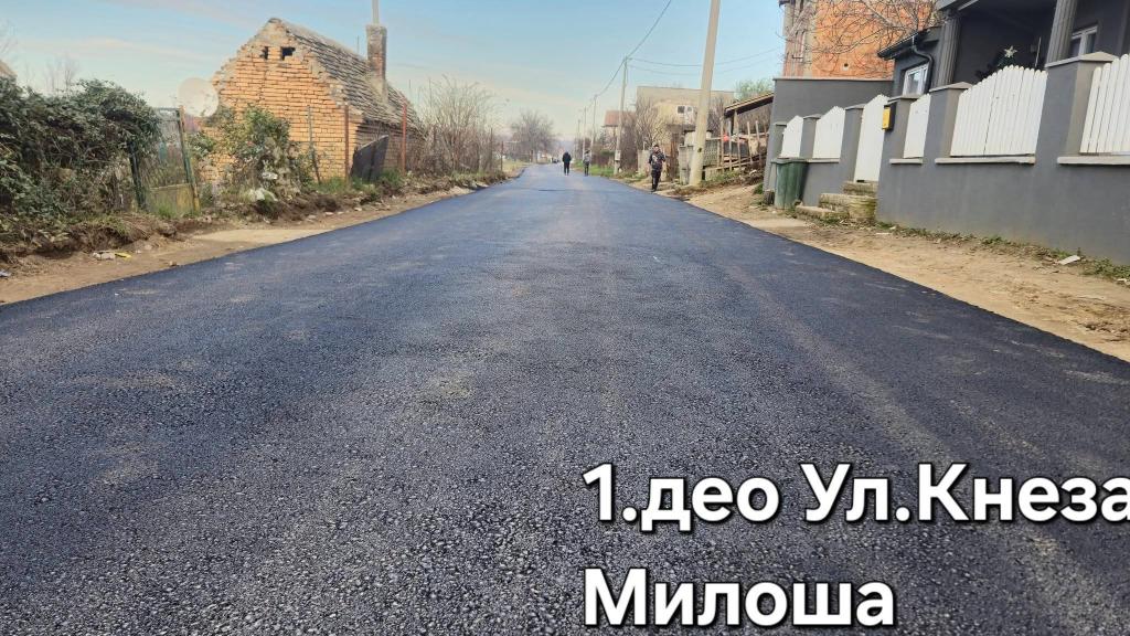 Radovi u naselju Kanal: Novi asfalt za ulicu Kneza Miloša